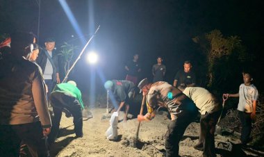 Sebagai Wujud Belasungkawa Dan Kepedulian, Polres Lingga dan Jajaran  Laksanakan Sambang Duka