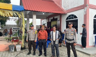 Ibadah Rutin Minggu Umat Kristen di Gereja, Polres Bintan Lakukan Pengamanan