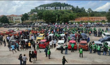 Aliansi Driver Online Batam (ADOB) Gelar Aksi 119 Perjuangkan Tarif Transportasi Online