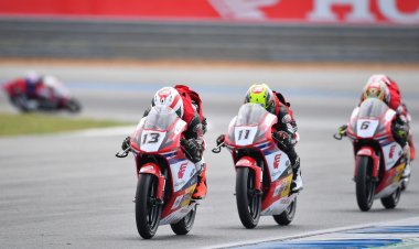 Pebalap Astra Honda Cetak Podium Perdana di Thailand Talent Cup 2024