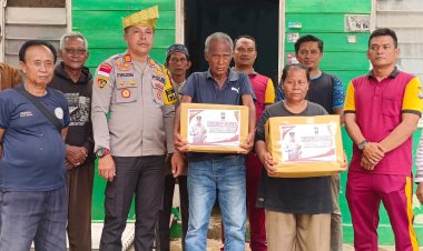 Peduli Warga Yang Kena Musibah, Kapolda Kepri Beri Bantuan Melalui Kapolsek Bintan Timur
