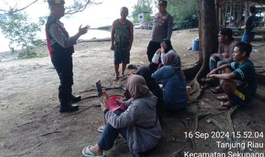 Libur Panjang, Wakapolsek Sekupang Pimpin Pengamanan Tempat Wisata dan Sampaikan Himbauan Kamtibmas