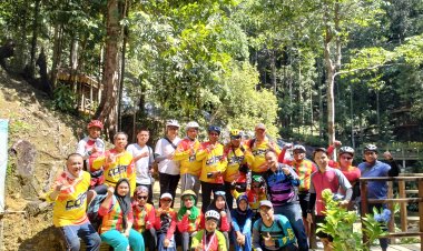 Polres Lingga Gelar Sepeda Santai Memeriahkan Hut Polantas ke-69