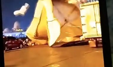 Bazar di Alun-Alun Engku Putri Batam Diterjang Angin Kencang dan Hujan Lebat