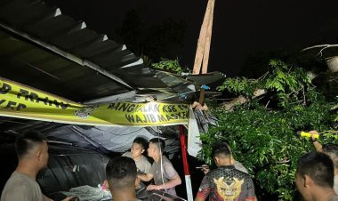 Dit Samapta Polda Kepri Atasi Pohon Tumbang di Tengah Cuaca Ekstrem Batam