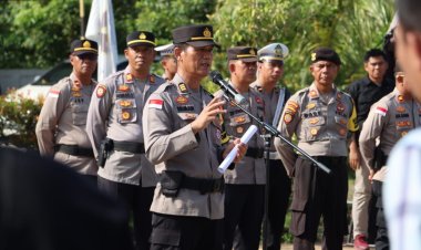 Memasuki Tahapan Penetapan Paslon, Polres Bintan Lakukan Pengamanan di Kantor KPUD Bintan