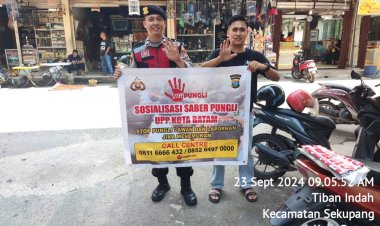 Polsek Sekupang Gelar Patroli dan Sosialisasi Saber Pungli di Pasar Tiban Center