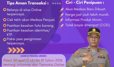 Waspada Penipuan Transaksi Online, Kapolsek Sekupang Berikan Tips Aman Berbelanja di Dunia Maya