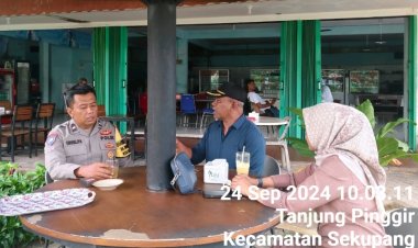 Himbauan Kamtibmas dan Pilkada 2024 Aman dan Damai oleh Bhabinkamtibmas Kelurahan Tanjung Pinggir Polsek Sekupang