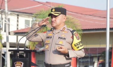 Kapolres Karimun Pimpin Upacara Sertijab Sejumlah PJU Polres Karimun
