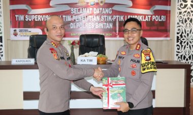 Tingkatkan Pelayanan, Polres Bintan Terima Kunjungan Tim STIK Lemdiklat Polri