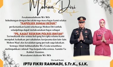 Kapolsek Sungai Beduk Pamitan: Mengucapkan Terima Kasih atas Kerjasama dengan Awak Media