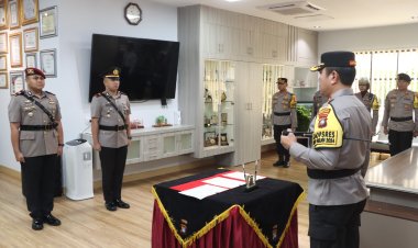 Kapolresta Barelang Pimpin Upacara Serah Terima Jabatan Kapolsek Sei Beduk Polresta Barelang