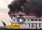 Kapal Roro KMP Tandemand Terbakar saat Labuh Jangkar di dekat Pulau Kasam