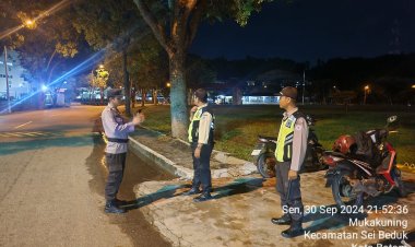 Patroli Cipkon Polsek Sungai Beduk, Cegah Aksi Kejahatan Dan Sampaikan Himbauan Kamtibmas