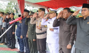 Kapolres Karimun Hadiri Upacara Hari Kesaktian Pancasila di Lapangan Kantor Bupati Karimun