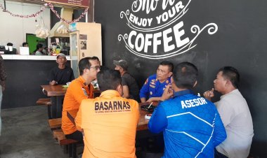 Satpolairud Polres Bintan Coffee Morning Bersama Basarnas Tanjung Pinang