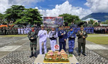 HUT ke-79 TNI di Natuna: Bersama Rakyat, Wujudkan Indonesia Maju