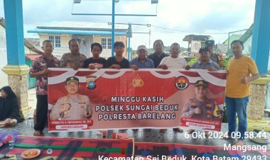 Kegiatan Minggu Kasih Polsek Sungai Beduk Bersama Warga Bida Ayu, Wujudkan Lingkungan Aman dan Kondusif