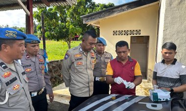 Tegakan  kedisiplinan, Sie Propam Polres Lingga Cek Personil