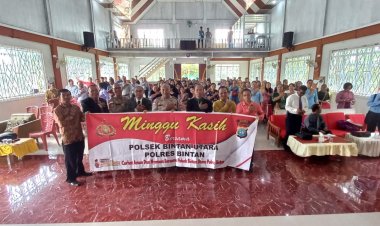 Program Minggu Kasih: Polsek Jajaran Polres Bintan Himbau Masyarakat Jelang Pilkada 2024