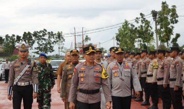 Polres Bintan Gelar Pasukan dalam rangka Operasi Zebra Seligi 2024