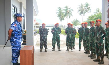 Danlanud RSA Kunjungi Denhanud 477 Kopasgat Natuna dalam Rangka HUT ke-77 Kopasgat TNI AU