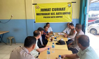 Polsek Batu Ampar Gelar Jumat Curhat Bersama Warga di Warkop Amuy Sei Jodoh