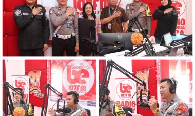 Ops Zebra Seligi 2024, Satlantas Bersama Sihumas Polresta Barelang Laksanakan Talk Show di Radio BE 107 FM