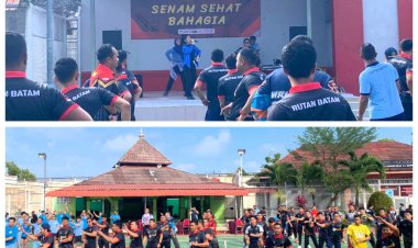 Sinergi Positif Antara Rutan Batam dan Bank BSI dalam Gelar Senam Sehat
