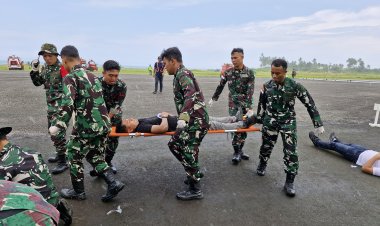 Lanud RSA Natuna Uji Kesiapsiagaan Tanggap Darurat untuk Keamanan Penerbangan