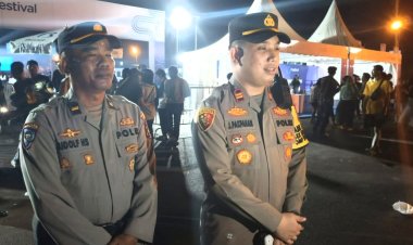 Polresta Barelang Melalui polsek Sungai Beduk Kerahkan 64 Personil untuk Amankan Festival Biznet di Kawasan Temanggung Abdul Jamal