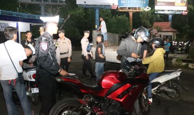 Polresta Barelang dan Polsek Amankan 54 Motor Berknalpot Brong dalam Patroli Rutin