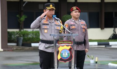 Polresta Barelang Gelar Apel Siaga Jelang Pelantikan Presiden dan Wakil Presiden