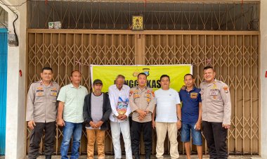 Polsek Batu Ampar Bersama Warga Sei Jodoh Giatkan Himbauan Kamtibmas Cegah Penipuan Online