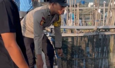 Brigadir Abdiansyah Putra Panen Ikan hasil Budidaya Kerambah