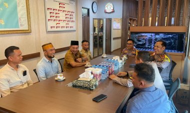 Kapolres Bintan Sambut Kedatangan BPD KKSS Bintan di Polres Bintan