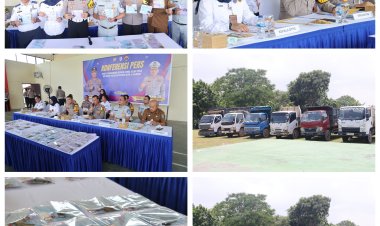 Konferensi Pers Ditlantas Polda Kepri: 28 Kendaraan Overload Diamankan dalam Operasi Zebra