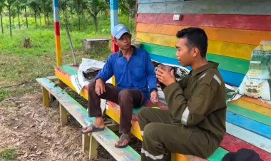 Briptu Eko Daryanto Manfaatkan Lahan 2 Hektar Untuk Perkebunan Sayur