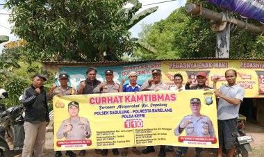 Polsek Sagulung Gelar Jumat Curhat Kamtibmas di Kompleks Sagulung Mall, Kota Batam