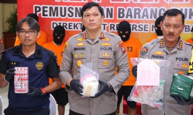 Ditresnarkoba Polda Kepri Musnahkan 7.047 Gram Sabu dan 3.866 Gram Ganja