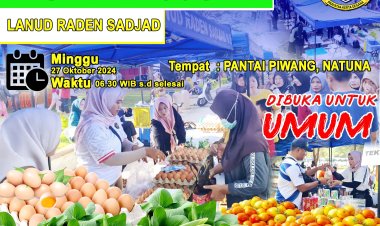 Pasar Minggu Ria Lanud Raden Sadjad Natuna Hadir Lagi!