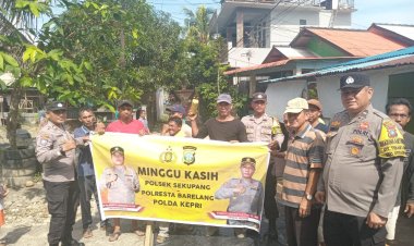 Pererat Silaturahmi Dengan Warga, Polsek Sekupang Laksanakan Minggu Kasih