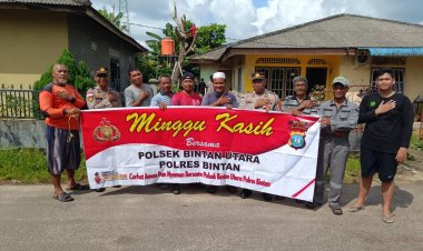 Polsek Jajaran Berikan Rasa Aman Melalui Kegiatan Minggu Kasih dan  Pengamanan Tempat Ibadah