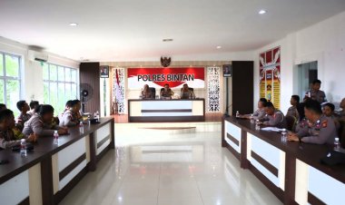 Ini Pesan Kapolres Bintan Kepada Bhabinkamtibmas dan Polisi RW Dalam Kegiatan Apel Bhabinkamtibmas