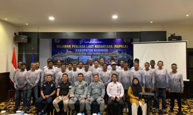 Narasumber Kegiatan Pembinaan Relawan Penjaga Laut Nusantara (Rapala) Kab. Karimun Oleh Bakamla