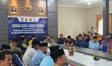 Kompol Andi Sutrisno, A.MD, S.H, M.H. Pimpin Sosialisasi Pemberantasan Pungutan Liar Penerimaan CPNS dan PPK Tahun 2024 Kabupaten Lingga