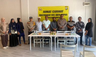 Polsek Batu Ampar Gelar Kegiatan Jumat Curhat Bersama Warga, Tanggapi Keluhan dan Beri Edukasi Menjelang Pemilu