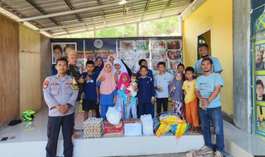 Bhabinkamtibmas Patam Lestari Bangun Keamanan Jelang Pilkada Serentak 2024 dengan Kunjungan ke Panti Asuhan