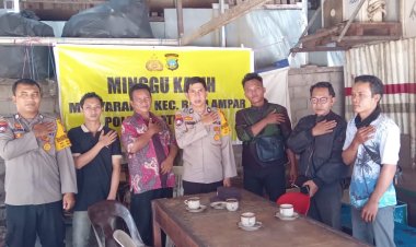 Polsek Batu Ampar Gelar Minggu Kasih, Ajak Warga Kampung Seraya Jaga Kamtibmas